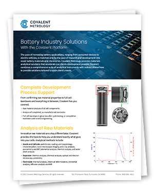 Batteries Industry Solutions With the Covalent Platform