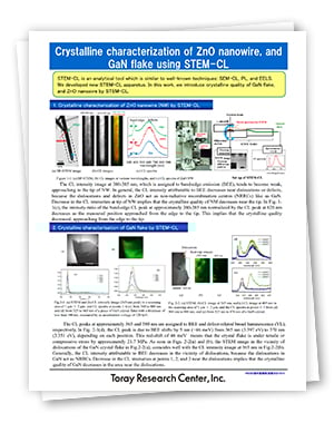 Crystalline Characterization of ZnO Nanowire and GaN Flake Using STEM-CL