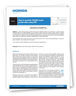 How to Quantify GDOES Depth Profile Data Using XRF