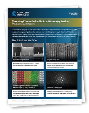 (Scanning) Transmission Electron Microscopy Services