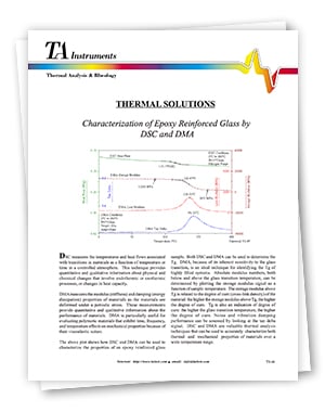 Thermal Solutions: Characterization of Epoxy Reinforced Glass by DSC and DMA
