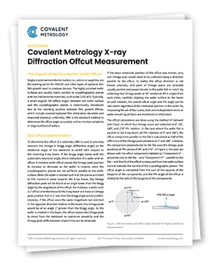 X-Ray Diffraction Offcut Measurement