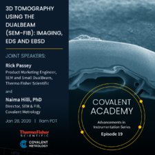 3D Tomography Using the DualBeam (SEM-FIB): Imaging, EDS and EBSD