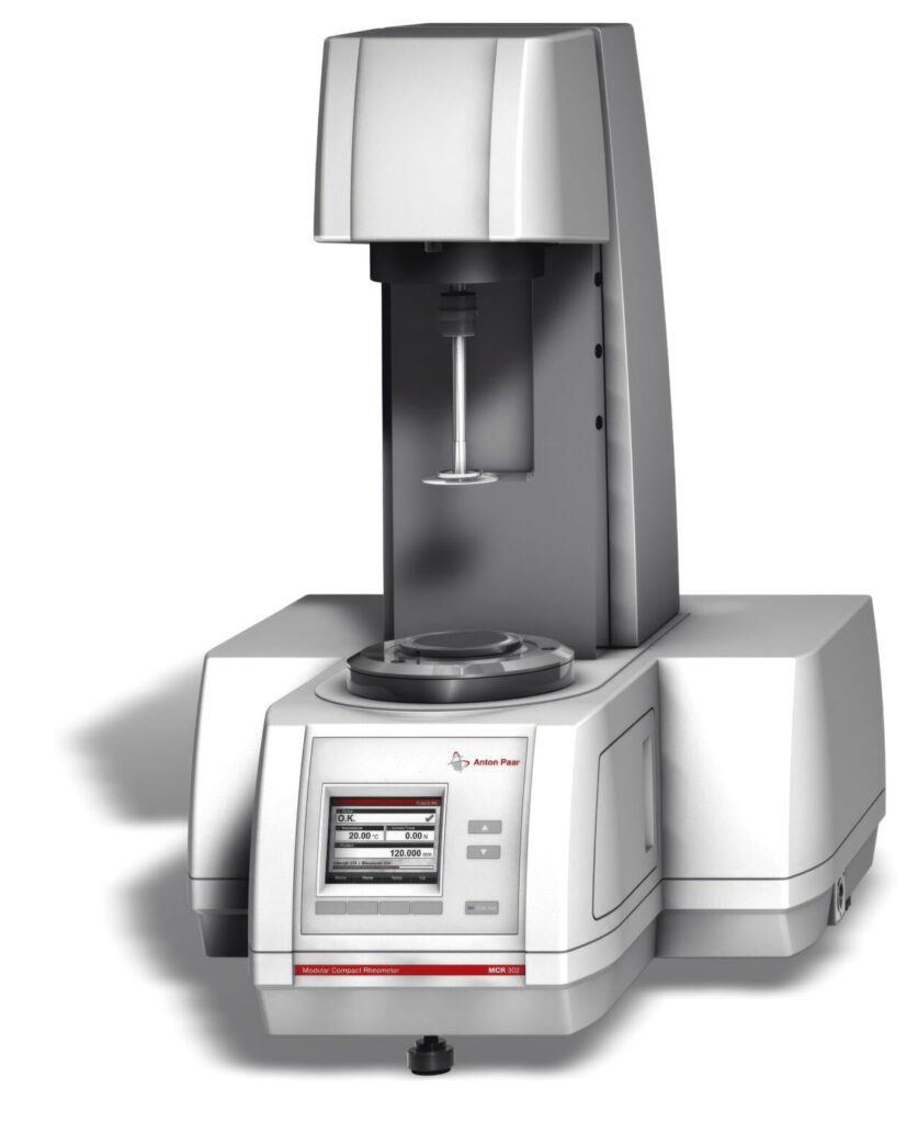 Anton Paar MCR 302 rotational rheometer instrument with temperature and torque control for advanced rheological testing