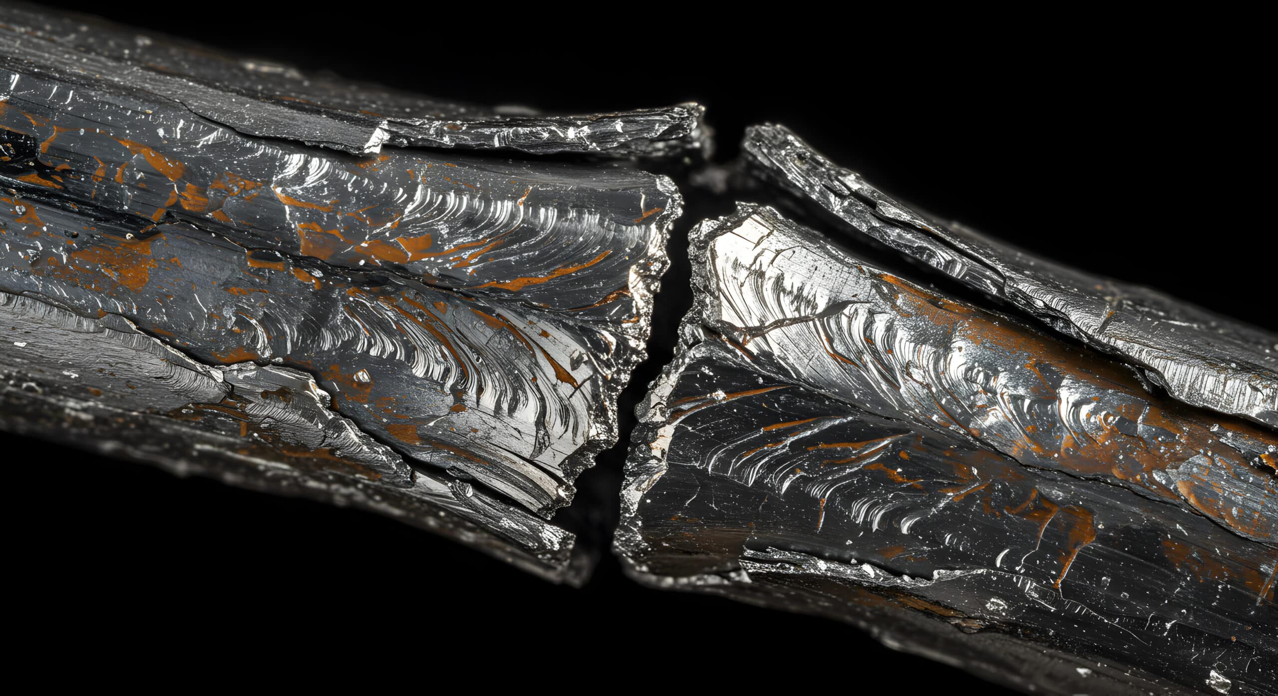 Detailed close-up of a metallic, layered blockchain structure with intricate patterns.