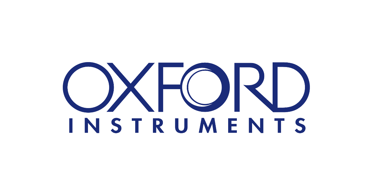 Covalent logo featuring the Oxford Instruments brand name in blue text.